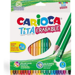 Carioca Tita Erasable Ξυλομπογιές Σετ 24τμχ