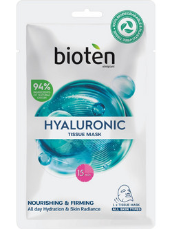 Bioten Hyaluronic Tissue Κρεμώδης Μάσκα Προσώπου για Ενυδάτωση με Υαλουρονικό 20ml