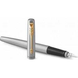 Parker Πένα Γραφής Medium Ασημί από Ατσάλι με Μπλε ΜελάνιΚωδικός: 1171.1201.09