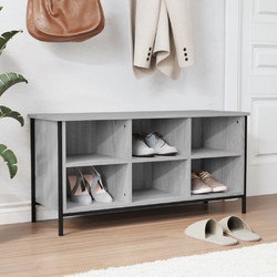 vidaXL Παπουτσοθήκη Ξύλινη Γκρι Μ100xΠ35xΥ50cm 831841