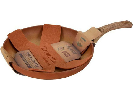 Marva Terracotta Amercook AC850124 Τηγάνι Αλουμινίου Αντικολλητικό 24cm
