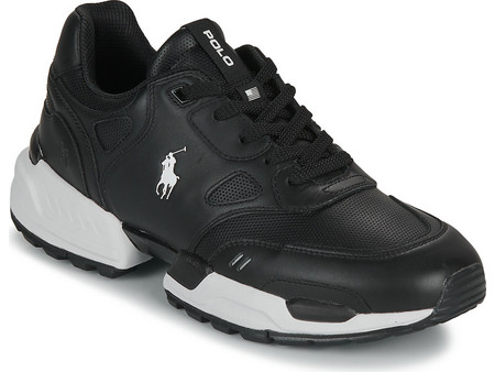 Polo Ralph Lauren Jogger Leather Ανδρικά Sneakers Μαύρα 809835371-002