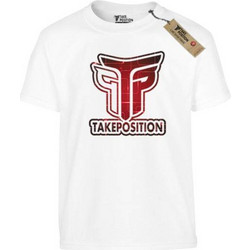 Takeposition Logo Παιδικό T-Shirt Κοντομάνικο Λευκό 806-0032-25-01