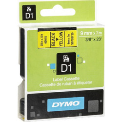 DYMO S0720730 ταινία κατασκευής ετικετών Μαύρο σε κίτρινο (9mm x 7m)