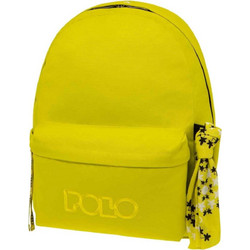 Polo Original Scarf Σχολική Τσάντα Πλάτης Γυμνασίου - Λυκείου Κίτρινη 901135-7101