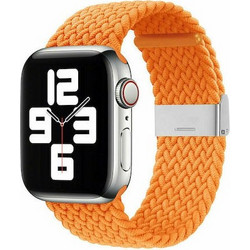 Hurtel Fabric Λουράκι Υφασμάτινο Braided Orange 10 (Apple Watch 42 / 44 / 45mm)