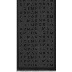 EMPORIO ARMANI STOLA VI PL 177X52 SCARF BLACK