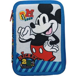 Gim Mickey Surplus Traveller Κασετίνα Γεμάτη με 2 Θήκες Μπλε 340-87100