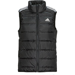 Adidas Essentials 3-Stripes Αμάνικο Γυναικείο Μπουφάν Χειμωνιάτικο Puffer Μακρύ Μαύρο HZ8484