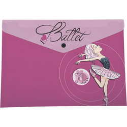 ΦΑΚΕΛΟΣ ΜΕ ΚΟΥΜΠΙ PP GRAFFITI BALLERINA Α4 33x23 231192 (2023)