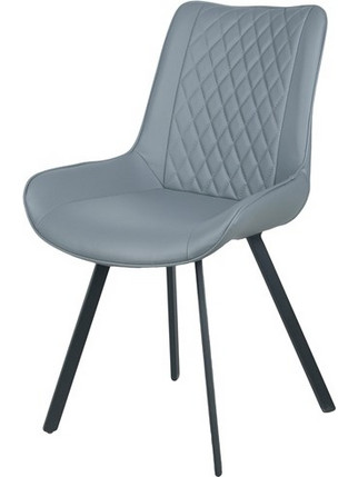 RAVENNA Καρέκλα Monica PU Γκρι 56 x 62 x 87,5