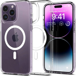 Spigen Ultra Hybrid Back Cover with MagSafe Transparent / White (iPhone 14 Pro Max)