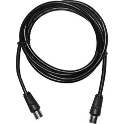 Adeleq Καλώδιο Κεραίας Coax Male to Coax Female 1m Black 9-1211
