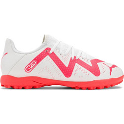 Puma Future Play TT JR 107391-01 Παιδικά Ποδοσφαιρικά Παπούτσια με Σχάρα Λευκά Κόκκινα