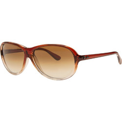 Ray-Ban RB4153 821/51 Γυναικεία Γυαλιά Ηλίου Μάσκα Κοκάλινα Καφέ με Καφέ Degradee Φακό