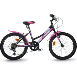 Dino Bikes MTB Girl Παιδικό Ποδήλατο Πόλης 20" Μαύρο Ροζ