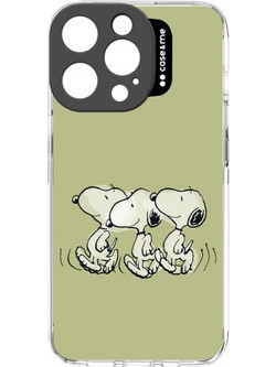 SBS CASE ME PEANUTS CASE IPHONE 14 PRO MAX WITH CAMERA LENS PROTECTION green backcover