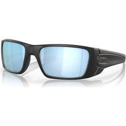 Oakley OO9096 D8 Αθλητικά Γυαλιά Ηλίου Oversized Κοκάλινα Μαύρα με Μπλε Καθρέπτη Φακό