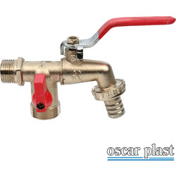 Oscar Plast 10-0316 Βρύση κανουλα 1/2 με δυο εξόδους