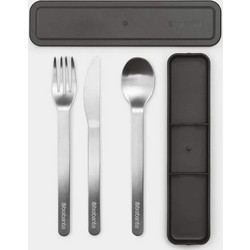 Μαχαιροπίρουνα Σε Θήκη Make & Take (Σετ 3Τμχ) 081.2066/41 Inox Brabantia 3 τμχ Ανοξείδωτο Ατσάλι