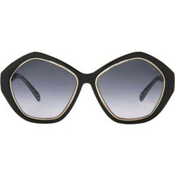 Emilio Pucci EP019 05B Γυναικεία Γυαλιά Ηλίου Πολυγωνικά Κοκάλινα Μαύρα με Μαύρο Degradee Φακό