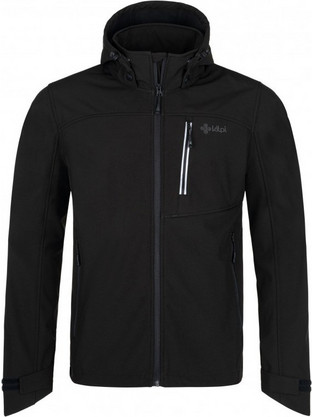 Kilpi Ravio Αθλητικό Ανδρικό Μπουφάν Χειμωνιάτικο Softshell Αδιάβροχο Αντιανεμικό Μαύρο QM0002KI-BLK