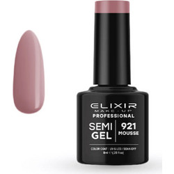 Elixir Semigel 921 Mousse Ημιμόνιμο Βερνίκι Νυχιών 8ml