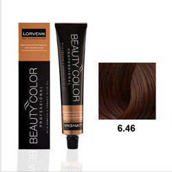 Lorvenn Beauty Color 6.46 Χάλκινο Κόκκινο Βαθύ Μόνιμη Βαφή Μαλλιών 70ml