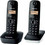 Panasonic KX-TG1612 Ασύρματο Τηλέφωνο Σετ Duo Μαύρο Μάυρο Λευκό