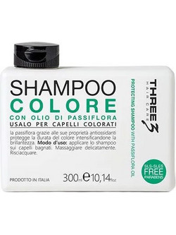 Faipa Three Hair Care Colore Σαμπουάν για Προστασία Χρώματος για Βαμμένα Μαλλιά 300ml