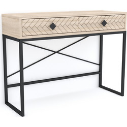 ΚΟΝΣΟΛΑ SONOMA ΜΕ ΒΑΣΗ ΜΑΥΡΗ Πλάτος:100cm x Βάθος:35cm x Ύψος:75cm