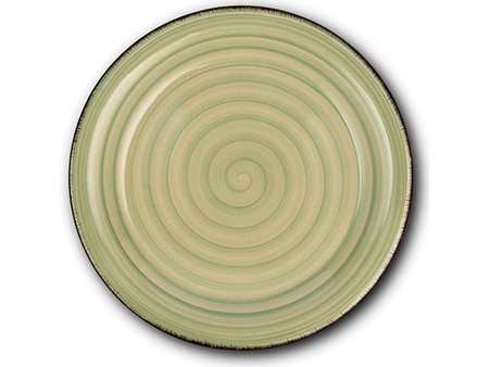Nava Πιάτα Ρηχά Κεραμικά Lines Oil Green 27cm 6τμχ 10-099-201