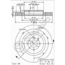 Brembo Σετ ΔισκόπλακεςΚωδικός: 09.6843.11