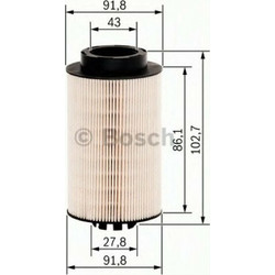 Bosch Φίλτρο Πετρελαίου για Mercedes-Benz 92x103mm 1457431707Κωδικός: 28605134