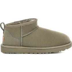 UGG Γυναικεία Μποτάκια Suede Εκρού με Γούνα 1116109-MDSD