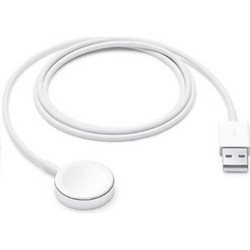 Apple Magnetic Charging Cable White for Apple Watch SE/ Apple Watch Series 9/Apple Watch Series 8/Apple Watch Series 7/Series 6/Series 5/ Series 4/Series 3/Series 2/Series 1/Apple Watch Ultra USB Bulk