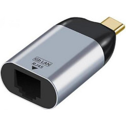 Powertech PTH-095 Ενσύρματος Ethernet USB-C Αντάπτορας Δικτύου 1Gbps