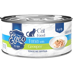 Egeo Pet Food Adult Grain Free with Tuna & Grouper in Jelly 85gr