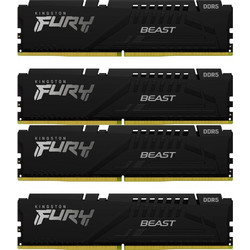 Kingston Fury Beast 64GB (4X16GB) DDR5 RAM 6000MHz C40 Black