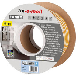 Προφίλ Ε Μονωτικό Αυτοκόλλητο Λευκό 50m 9x4mm