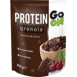 Go On Protein Granola Brownie & Cherry 300gr - Νιφάδες Δημητριακών Με Υψηλή Περιεκτικότητα Σε Πρωτεΐνη & Αποξηραμένα Φρούτα