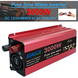 Pure Sine Wave Inverter 3000W Voltage DC 12V To AC 220V Transformer Power Converter Solar Inverter