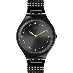Swatch Γυναικείο Ρολόι με Μαύρο Μεταλλικό Μπρασελέ SVOB103GB