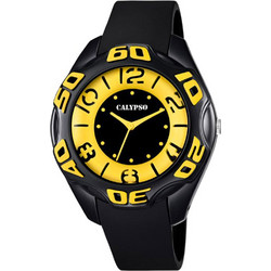 Calypso Ανδρικό Ρολόι με Μαύρο Καουτσούκ Λουράκι K5622/5