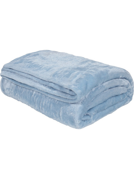 Das Home Relax 1344 Κουβέρτα Αγκαλιάς Βελουτέ 80x110 Γαλάζια