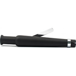Τελικό Εξάτμισης Μοτοσυκλέτας Turn Out 18-1/2" (47 cm) για Harley Davidson και άλλες μοτοσυκλέτες σε μαύρο | Trumpet universal straight muffler 18-1/2" long black