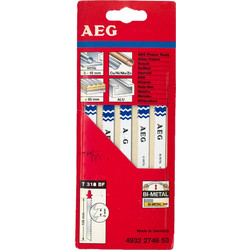 Aeg T318ΒF Σετ Πριονάκια Σέγας Μετάλλου Bi-Metal 105mm 4932274653