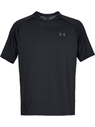 Under Armour Tech 2.0 Ανδρικό Αθλητικό T-Shirt Μαύρο 1326413-001