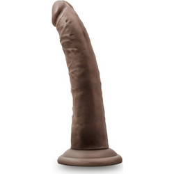 Blush Dr. Skin Plus Posable Ρεαλιστικό Dildo με Βεντούζα 19cm Chocolate