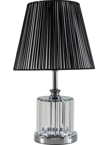 ARlight TLC6836 Πορτατίφ Ε27 Μαύρο Διαφανές Φ15xΥ46cm